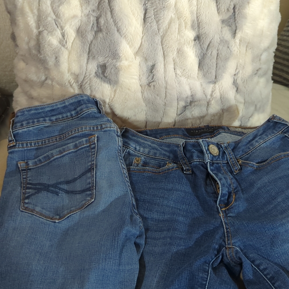 Aeropostale Skinny Jeans, 00 regular. Med wash